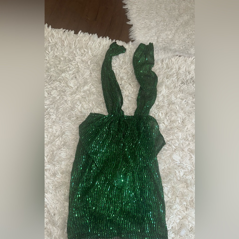 Elegant Green Sequin Women's Bag